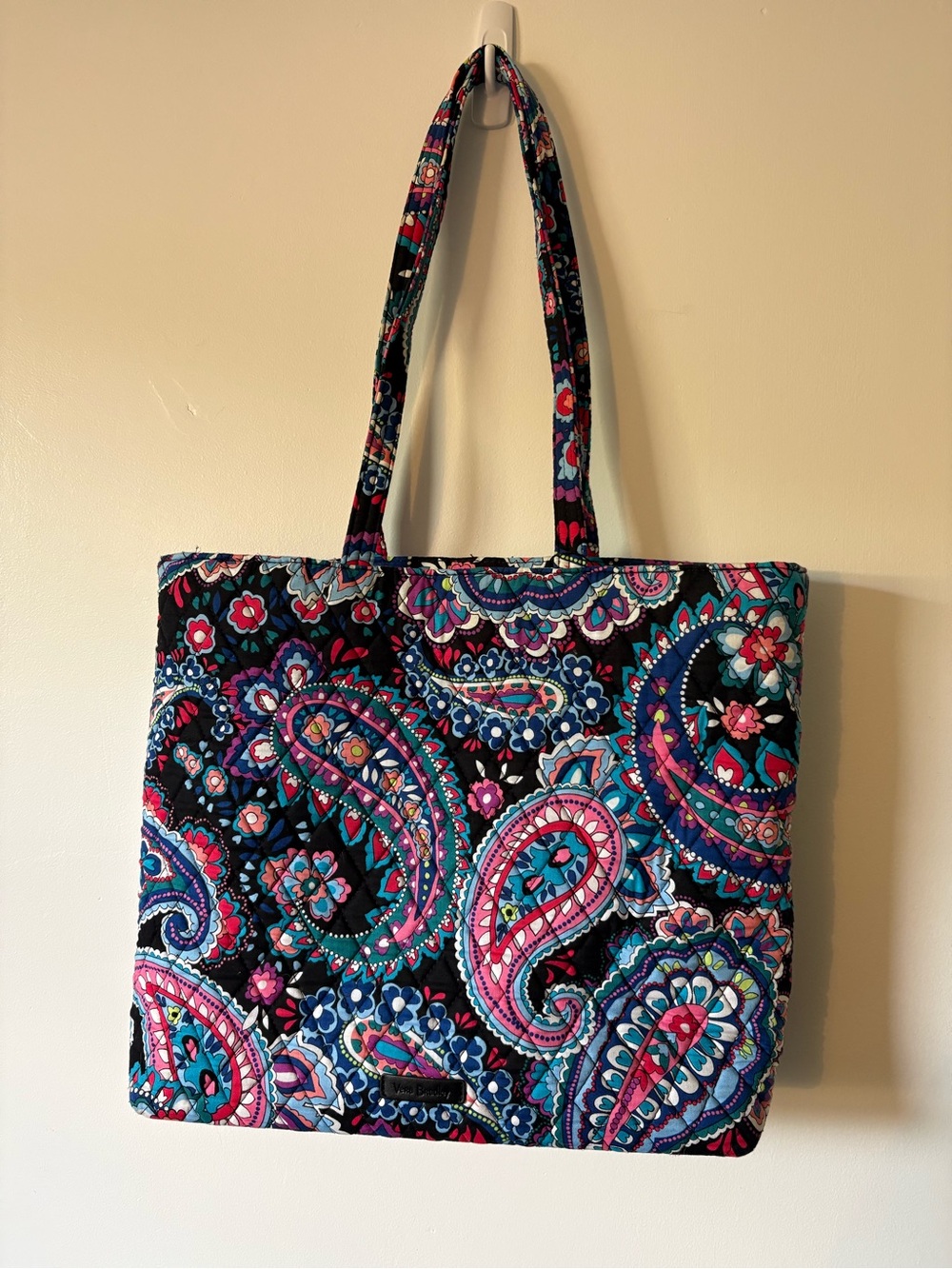 Vera Bradley Haymarket Paisley Quilted Cotton Tote Bag Retired Pattern